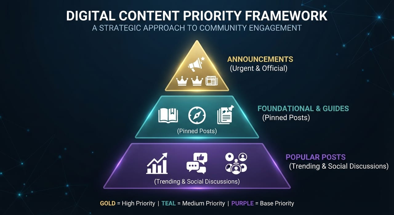 How to Prioritize the Information You Should Check First Among Announcements, Pinned Posts, and Popular Posts