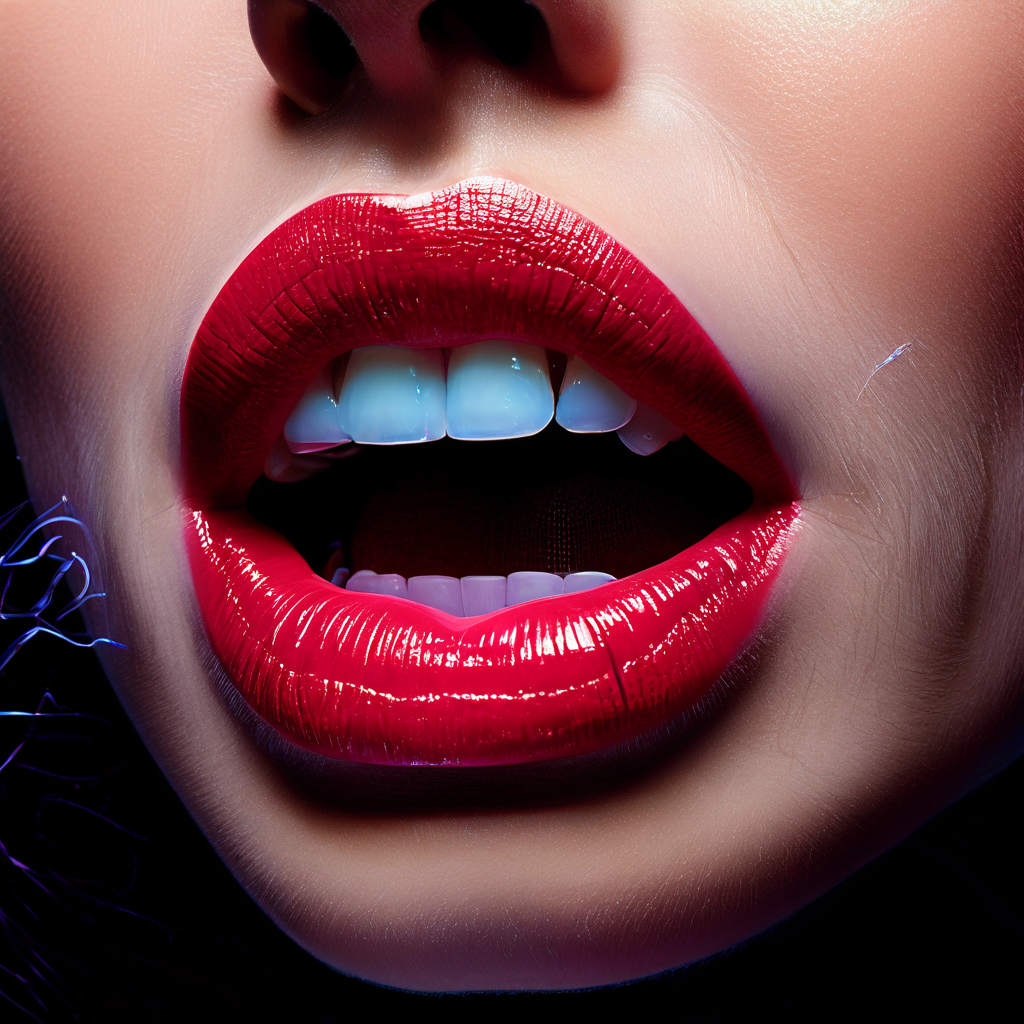 입술 움직임과 실제 소리 사이의 지연 현상을 시각적으로 표현한 이미지로, 음성 통신에서 발생할 수 있는 오디오 지연 문제를 명확하게 보여줍니다.