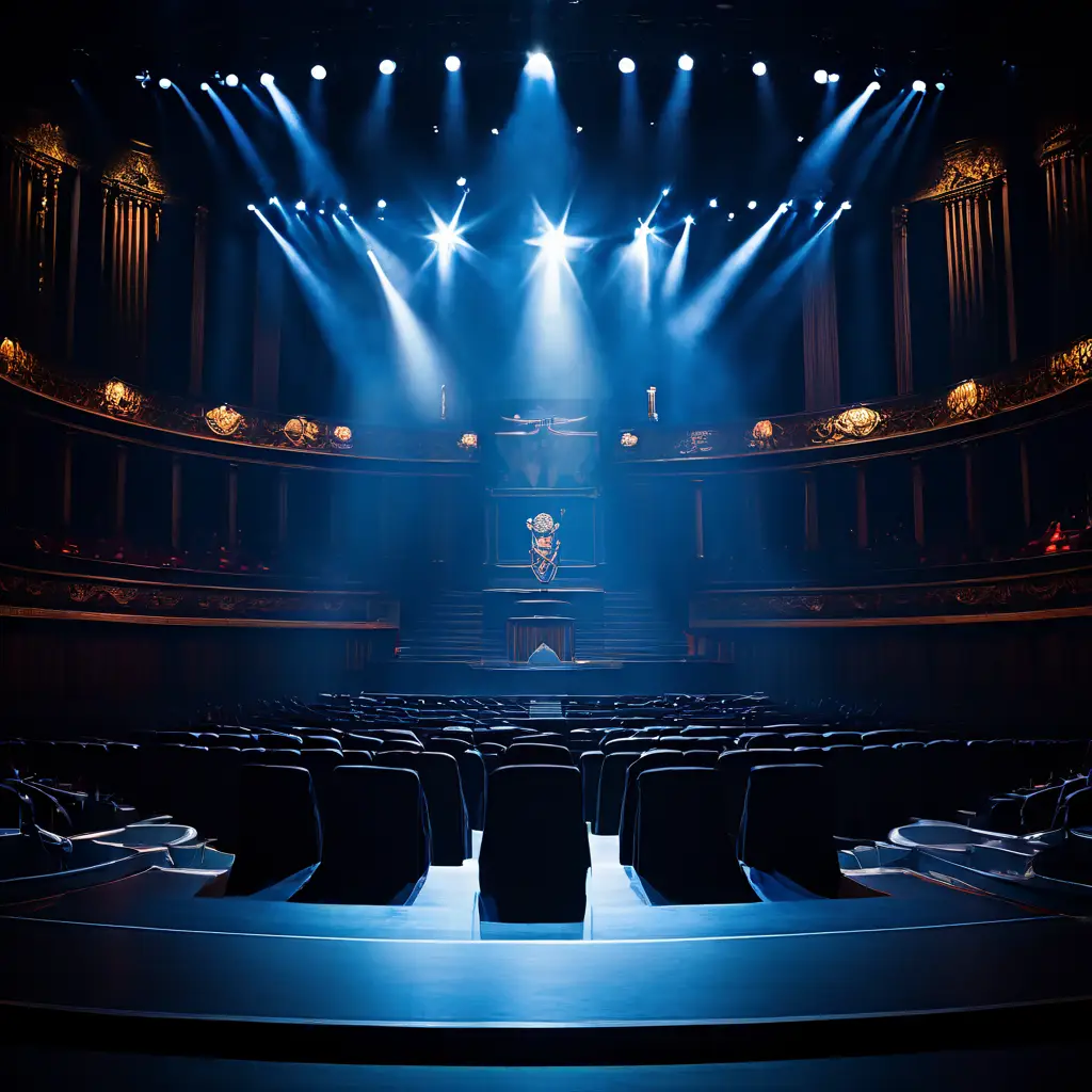 심사위원들의 시선이 집중된 무대를 뒤에서 바라본 모습으로, 공정한 평가와 철저한 검증이 이루어지는 투명한 과정을 상징적으로 표현한 이미지입니다.