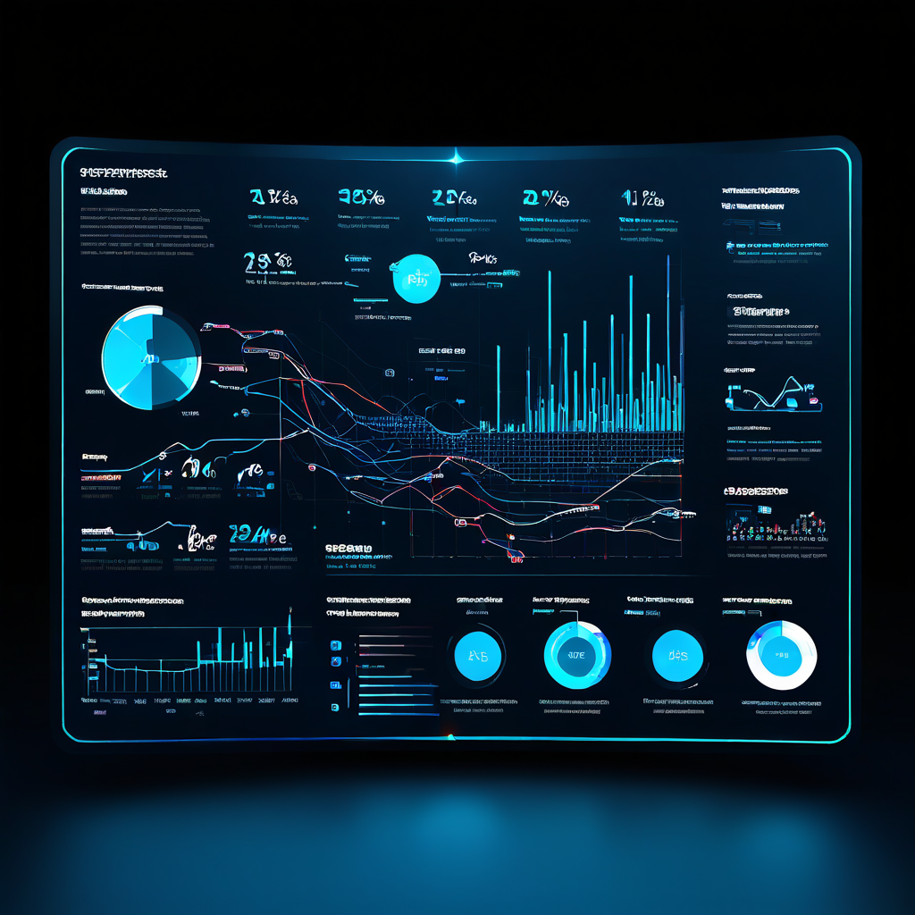 전문가 사용자 상호작용 패턴을 시각화한 복잡한 데이터 흐름과 고급 그래프, 코드가 디지털 대시보드에 상세하게 표시되어 있습니다.