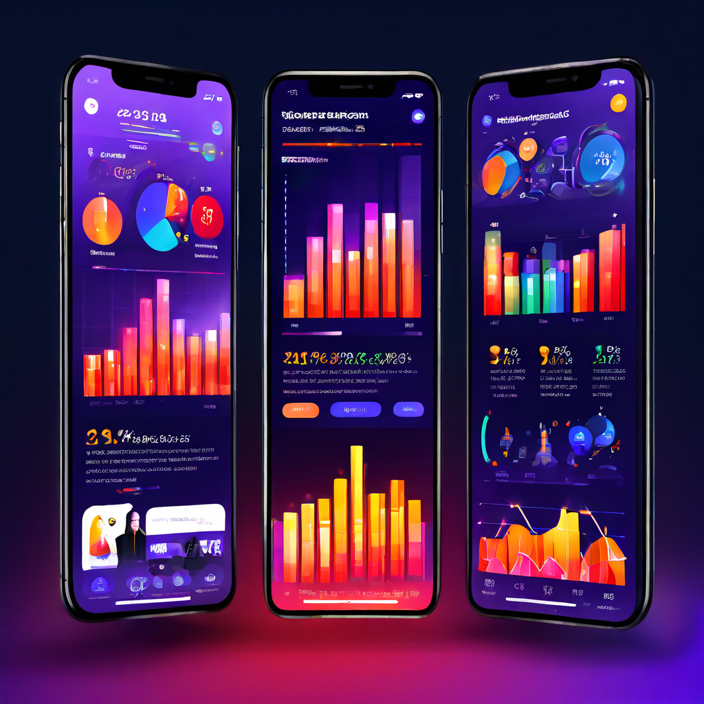 다양한 사용자들이 건강 관리 앱에서 목표 설정, 진행 차트 확인, 소셜 기능을 활용하며 활발하게 소통하는 모습을 담은 커뮤니티 이미지입니다.