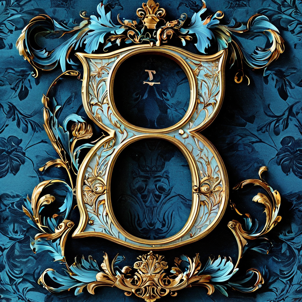 세련된 세리프 서체로 디자인된 숫자 5가 동시에 알파벳 S의 형태로 보여 시각적 흥미를 유발하는 타이포그래피 클로즈업 이미지입니다.