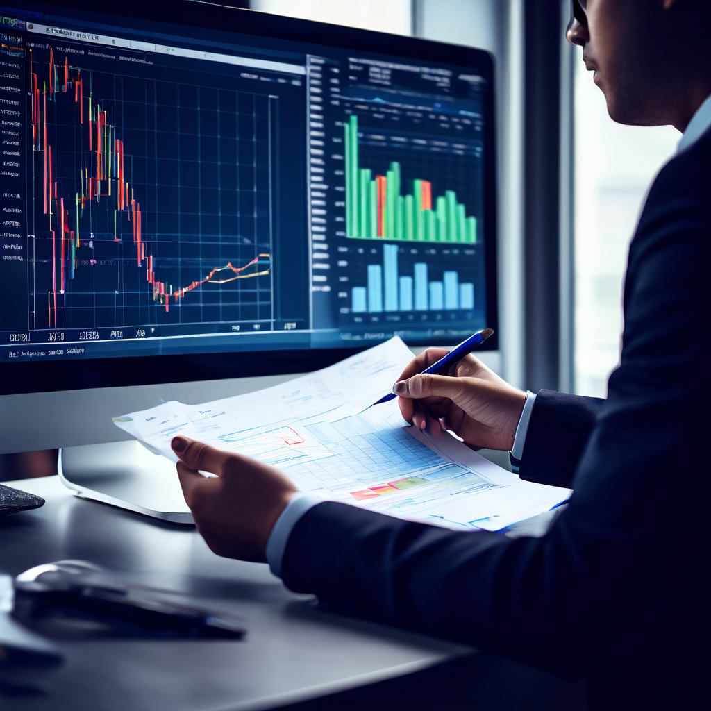 시스템 베팅의 현실적 접근 방식을 상징하는 이미지로, 복잡한 데이터 차트를 분석하면서도 검증된 간단한 체크리스트를 활용하는 전문가의 모습을 묘사하고 있습니다.