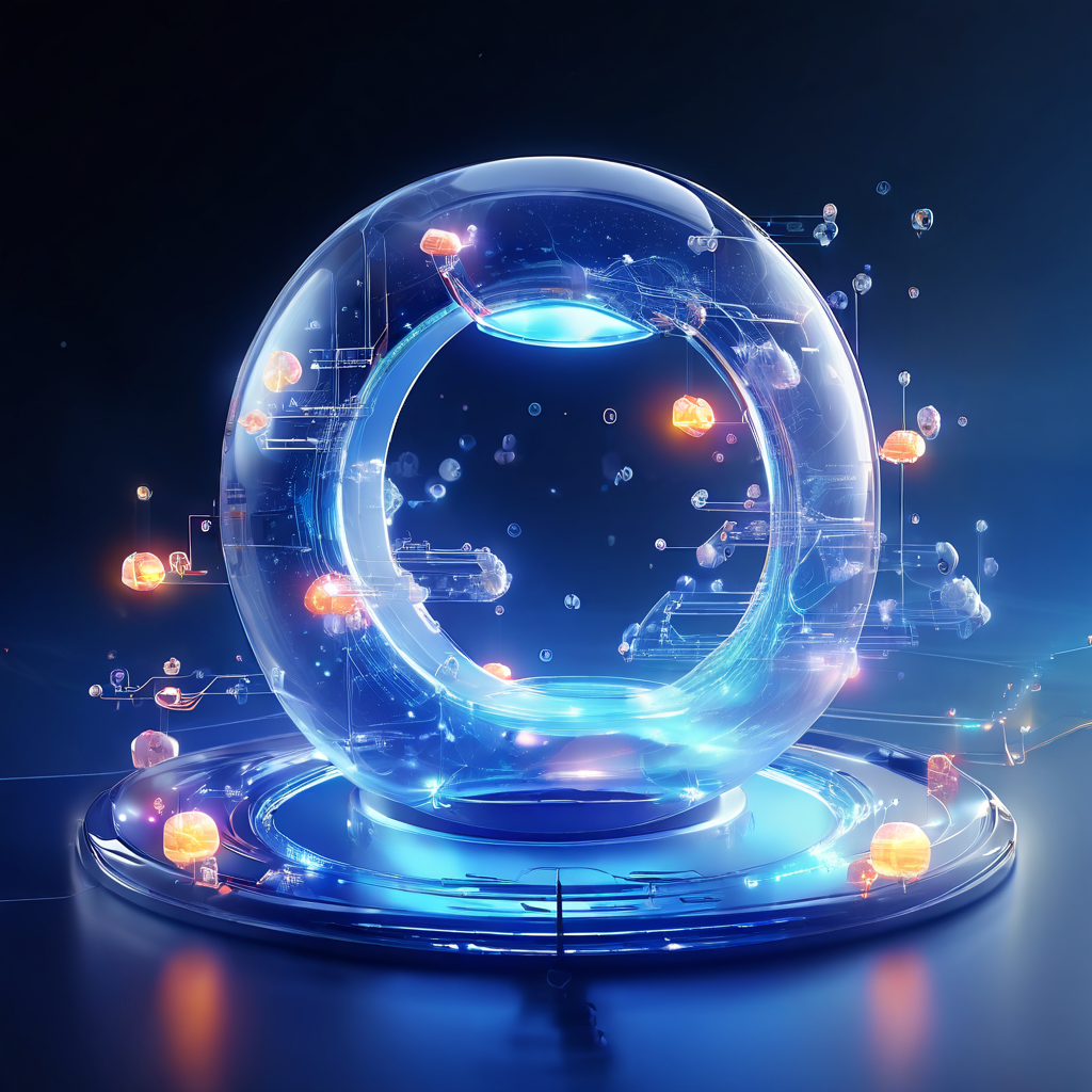 A futuristic digital platform interface showing a bead plate roadmap with missing or delayed data entries, connected cloud and...